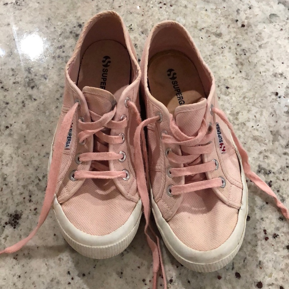 Pink Superga size 7 1/2 women/ 38